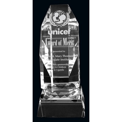 7.125" Optic Crystal Newcastle Award