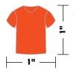 Orange T-shirt lapel pin