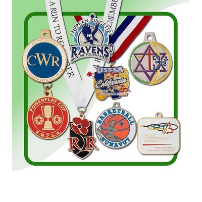 Custom Iron Die Struck Medal (1Â¾")