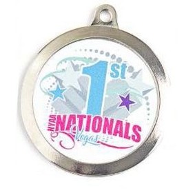 Custom Colorific Expressâ„¢ Bright Collection Round Medal (2 1/2")